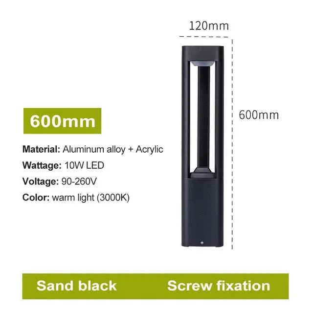 Outdoor LED Waterproof Lawn Lamp – Modern IP65 Landscape Light for Courtyard, Villa, Garden & Park