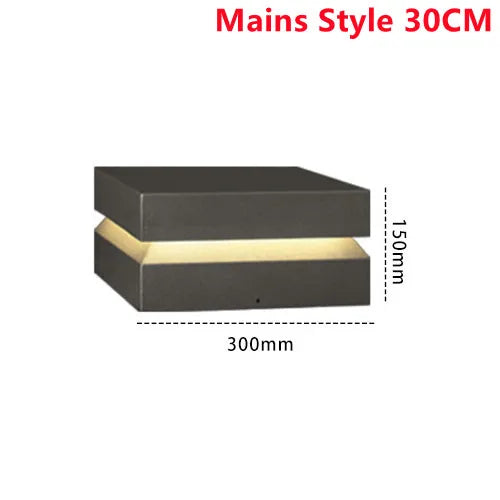 Outdoor Courtyard LED Lawn Lamp – Waterproof IP65 Garden Square Light for Pillars, Fences, Door Posts & Landscape Decoration