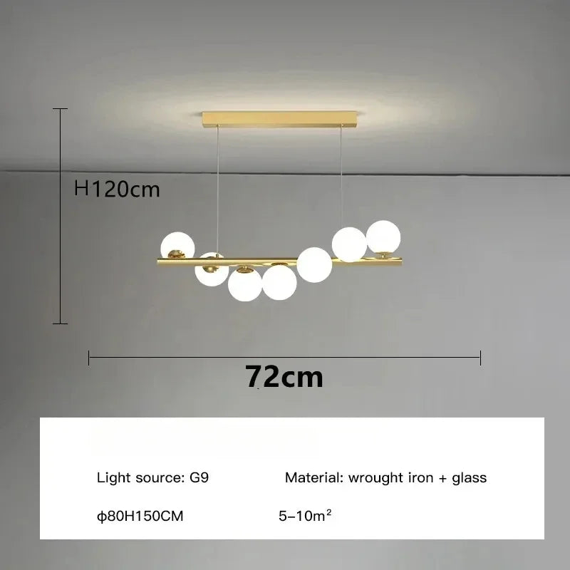 Nordic Ceiling Chandelier – Modern Luxury Suspension Light for Living Room, Kitchen, Office & Home Decoration