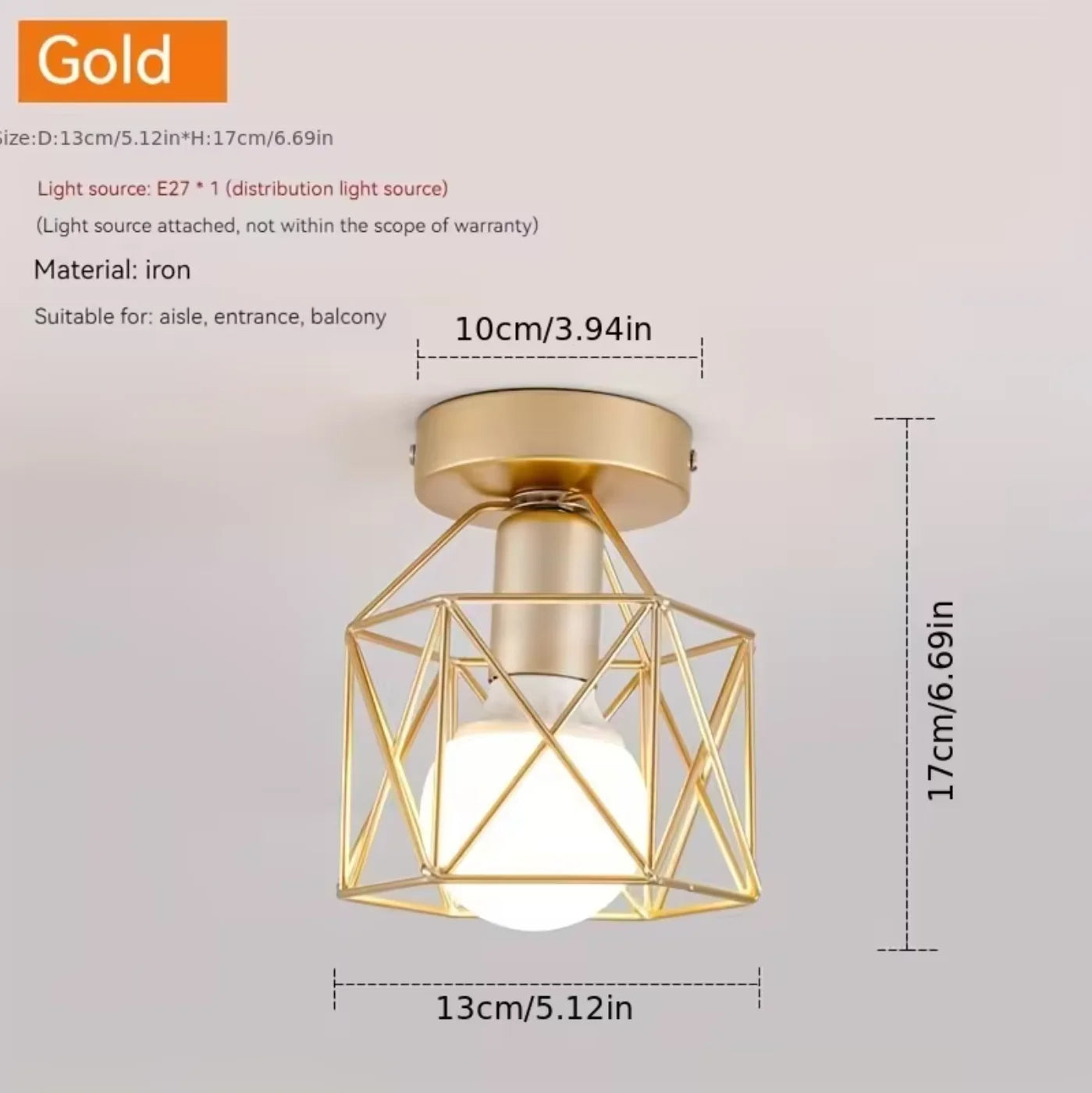 LED Ceiling Light Round Chandelier – Modern Mini Flush Mount Lamp for Kitchen, Bedroom, Living Room & Bathroom (110V / 220V)