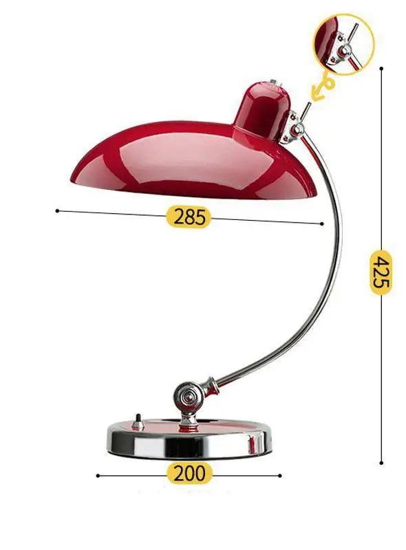 Danish Bauhaus Desk Lamp – Nordic Retro Vintage LED Bedside and Study Light