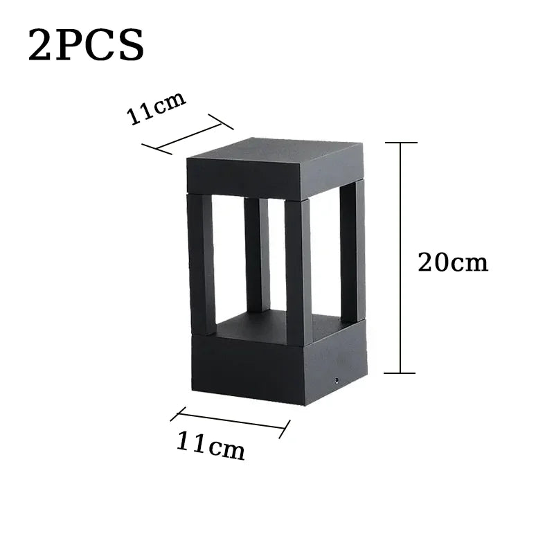 Outdoor Lawn Lamp LED Waterproof – Modern Aluminum Garden & Patio Bollard Light for Pathways, Pools & Courtyards