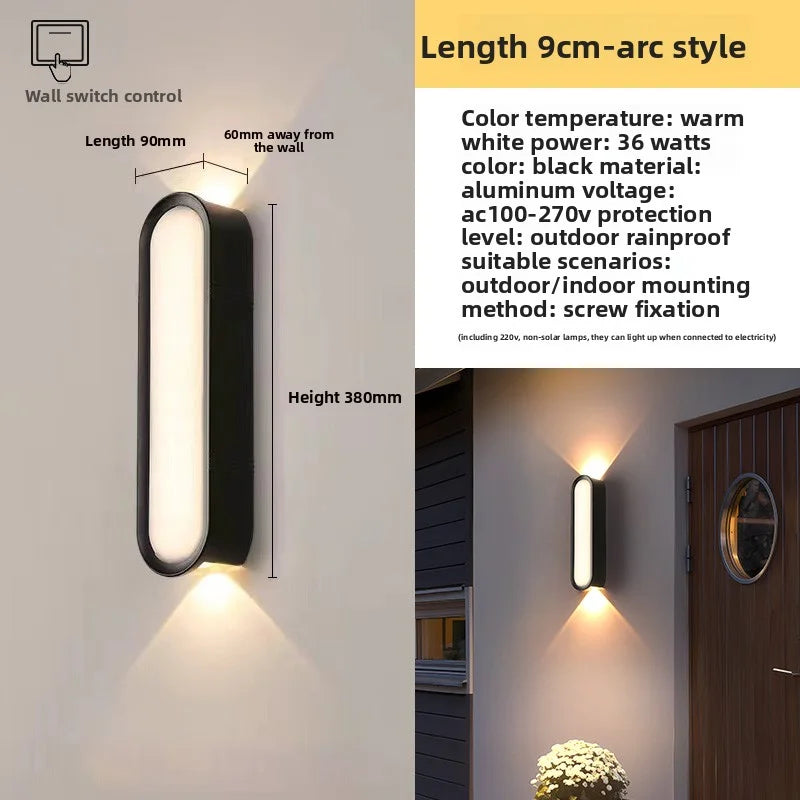 Outdoor Waterproof Wall Lamp – Contemporary LED Lighting for Villa Courtyards, Corridors, and Guesthouses