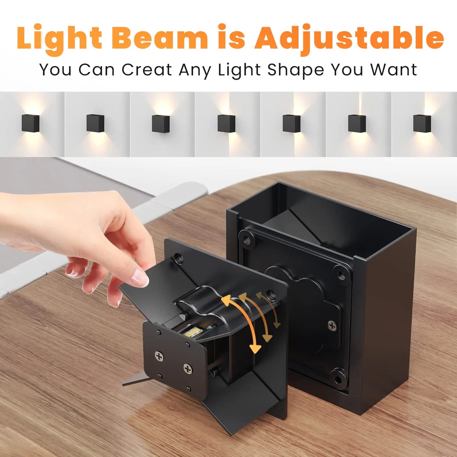 Modern LED Up & Down Wall Sconce – 6W Indoor & Outdoor IP65 Waterproof Aluminum Light