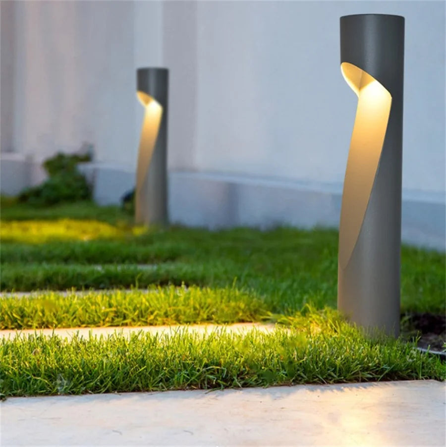 Waterproof 10W Aluminum Garden Pathway Lawn Lamp – Modern Outdoor Landscape Bollard Light for Courtyard, Villa, Gate, Pathways