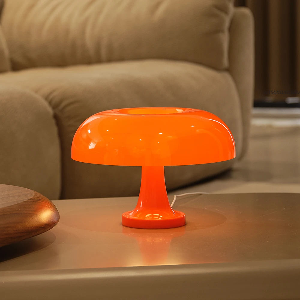 Classic Mushroom Table Lamp – Modern Bauhaus Art Designer Light for Bedroom & Decorative Bedside Ambience