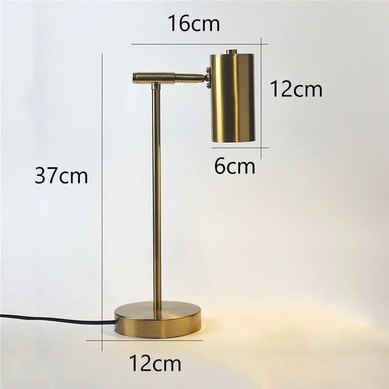 Modern Creative Golden Table Lamp – Eye Protection Desk and Bedside Light for Nordic Living Rooms and Bedrooms