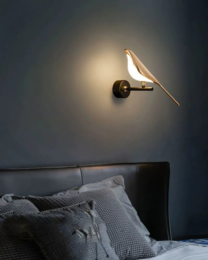 Nordic Touch Switch LED Wall Lamp – Magpie Bird Wall Sconce
