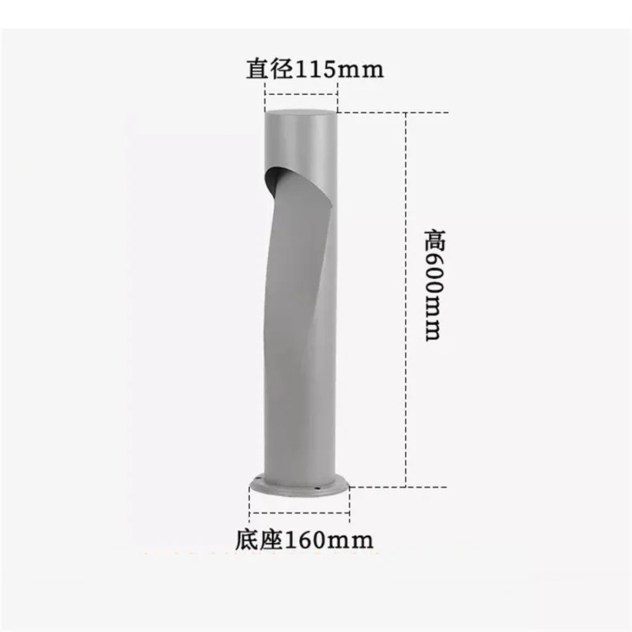 Waterproof 10W Aluminum Garden Pathway Lawn Lamp – Modern Outdoor Landscape Bollard Light for Courtyard, Villa, Gate, Pathways