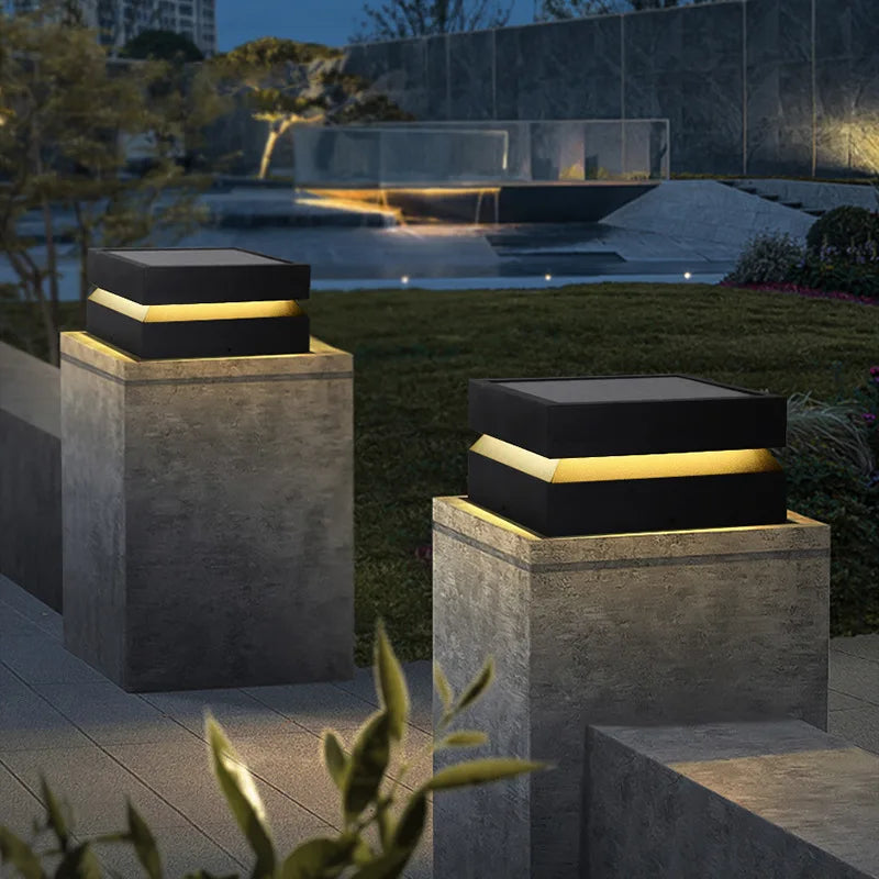 Outdoor Courtyard LED Lawn Lamp – Waterproof IP65 Garden Square Light for Pillars, Fences, Door Posts & Landscape Decoration