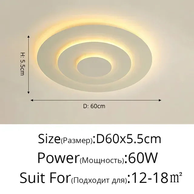 Nordic Corrugated Bedroom Chandelier – Creative Flush Mount Ceiling Light for Bedroom, Living Room & Terrace