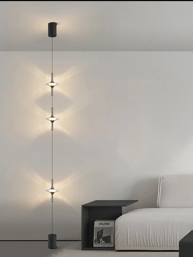 LED Modern Crystal Floor Lamp – Creative Hanging Bedside Light for Bedroom, Living Room, Study, and Hotel Corner Decoration