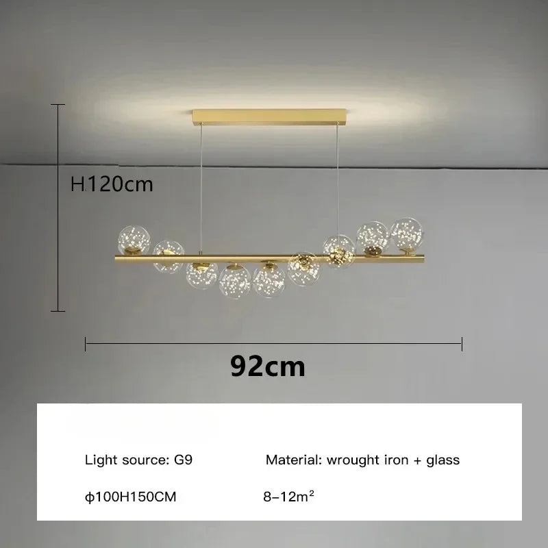 Nordic Ceiling Chandelier – Modern Luxury Suspension Light for Living Room, Kitchen, Office & Home Decoration