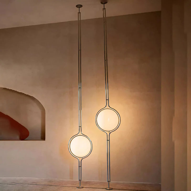 Modern LED Ball Floor Lamp – Art Deco Standing Light for Living Room and Hotel Bedrooms