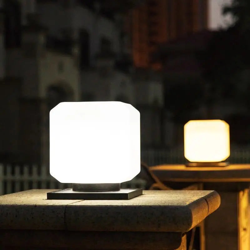 3 Color Dimming LED Lawn Lamp – 12W, 15W Modern Pillar, Fence, Door Post & Villa Decoration Light