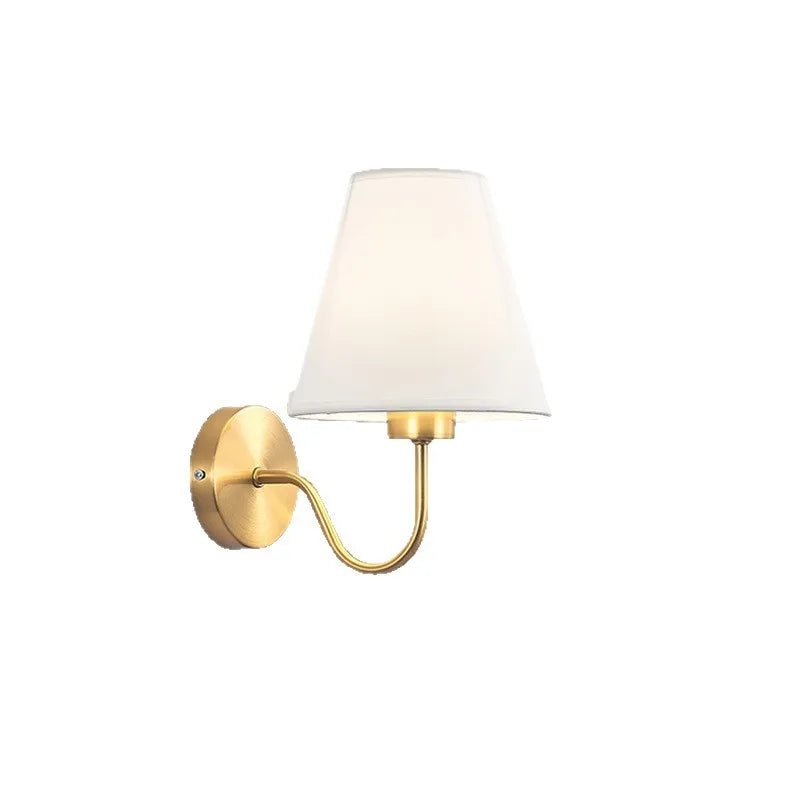 Modern Fabric Wall Lamp – Retro-Inspired Bedside and Living Room Sconce with E27 LED Compatibility