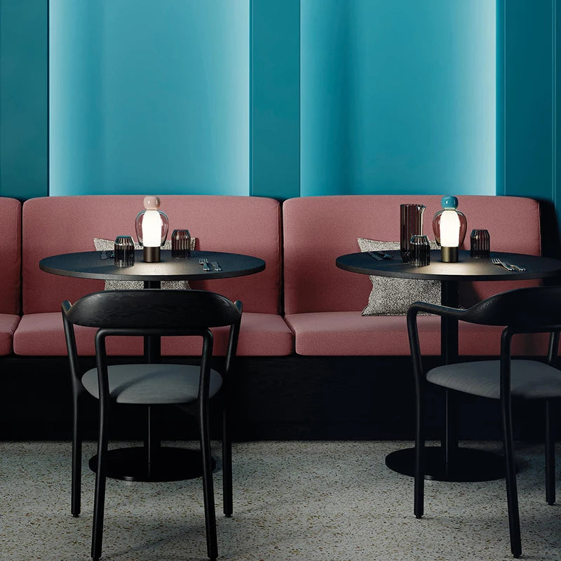 Modern Glass USB Charging Desk Lamp – Minimalist LED Decoration Light for Living Room, Study, and Bedroom