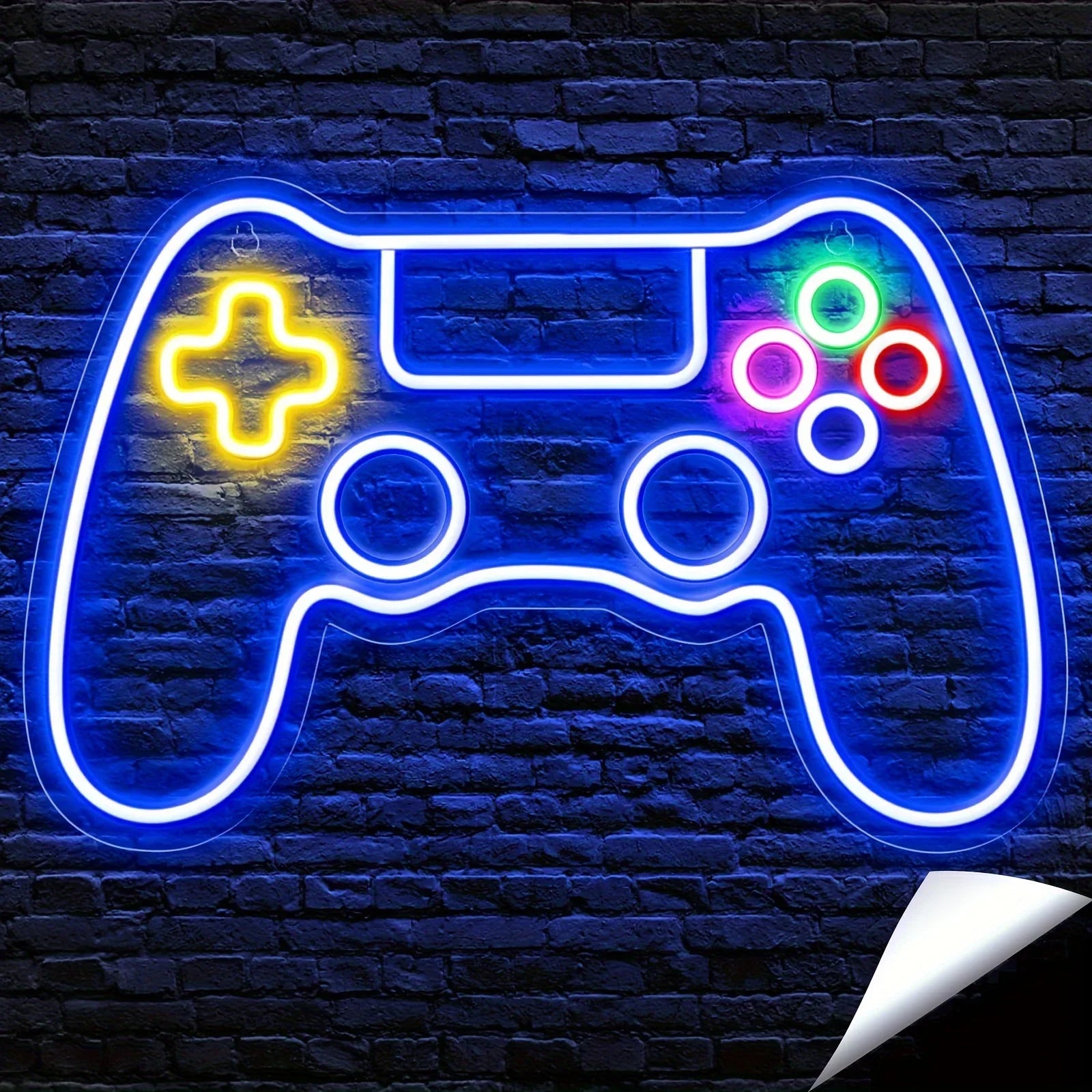 Gamer Neon LED Wall Sign – Game Controller Light for Party, Man Cave and Gaming Room Decor