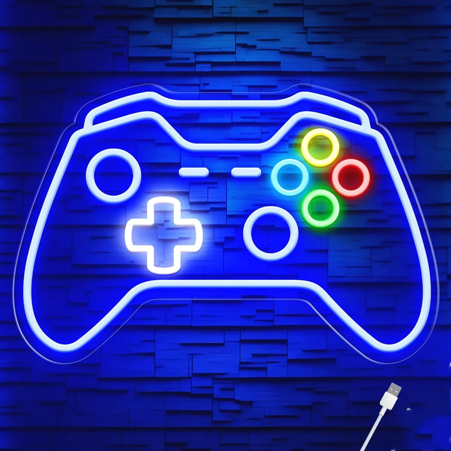 Gamer Neon LED Wall Sign – Game Controller Light for Party, Man Cave and Gaming Room Decor