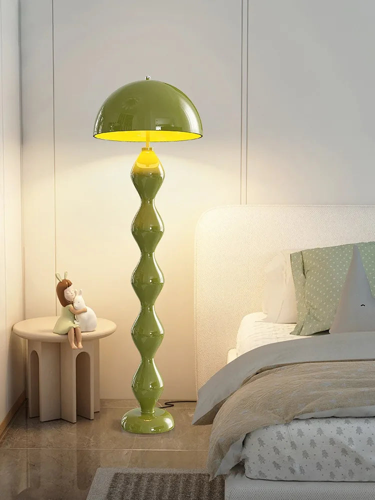 Cream Style Ceramic Floor Lamp – Sand Hair Decorative Standing Light for Living Room and Bedroom Ambient Lighting