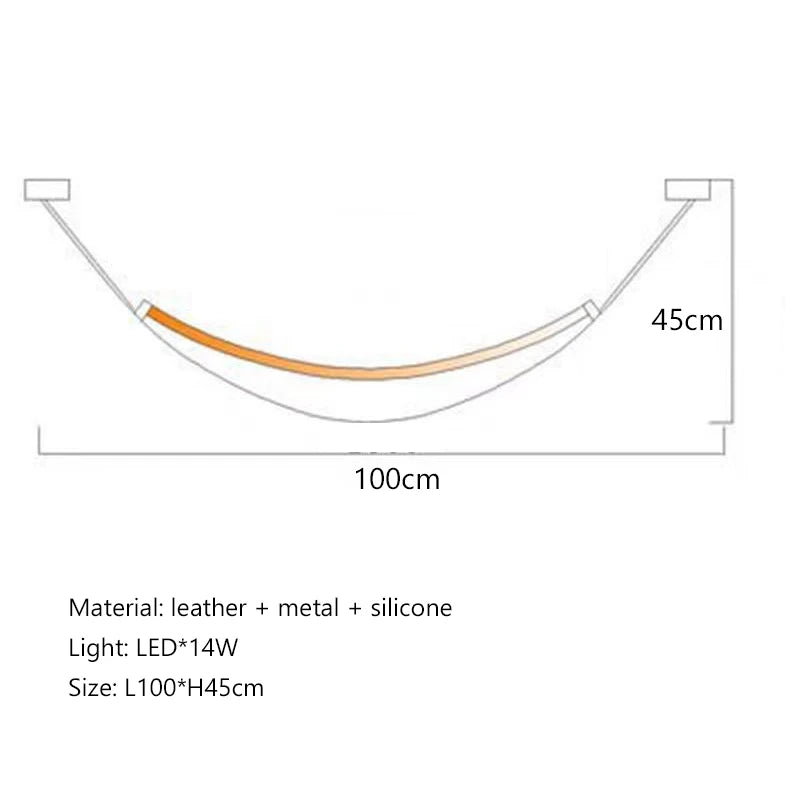 Nordic Modern Hanging Pendant Lamp Lustre Minimalist Line Design LED Light Home Decor Living Room Dining Hotel Salon Chandeliers