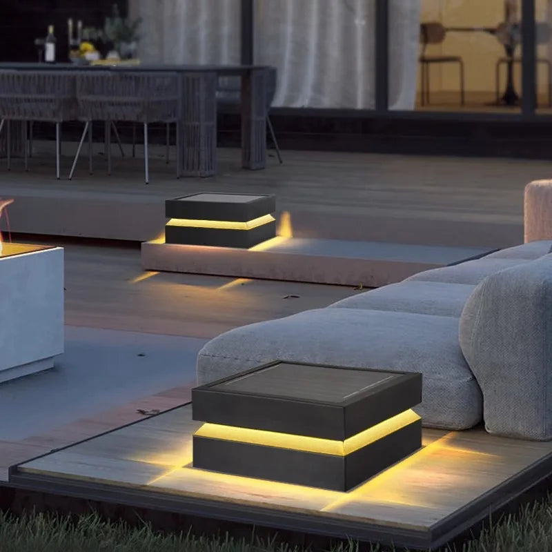 Outdoor Courtyard LED Lawn Lamp – Waterproof IP65 Garden Square Light for Pillars, Fences, Door Posts & Landscape Decoration