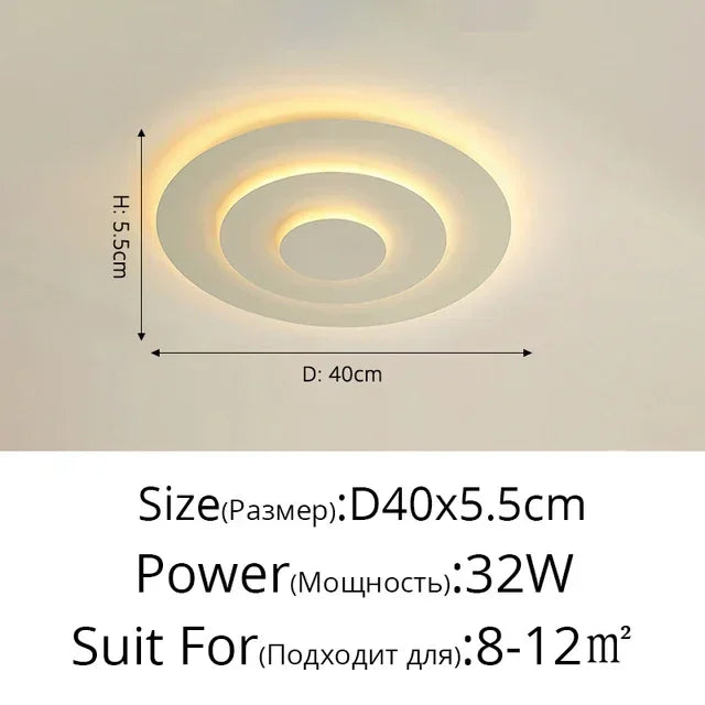 Nordic Corrugated Bedroom Chandelier – Creative Flush Mount Ceiling Light for Bedroom, Living Room & Terrace