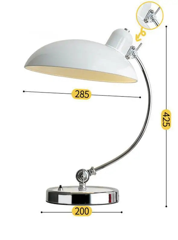 Danish Bauhaus Desk Lamp – Nordic Retro Vintage LED Bedside and Study Light