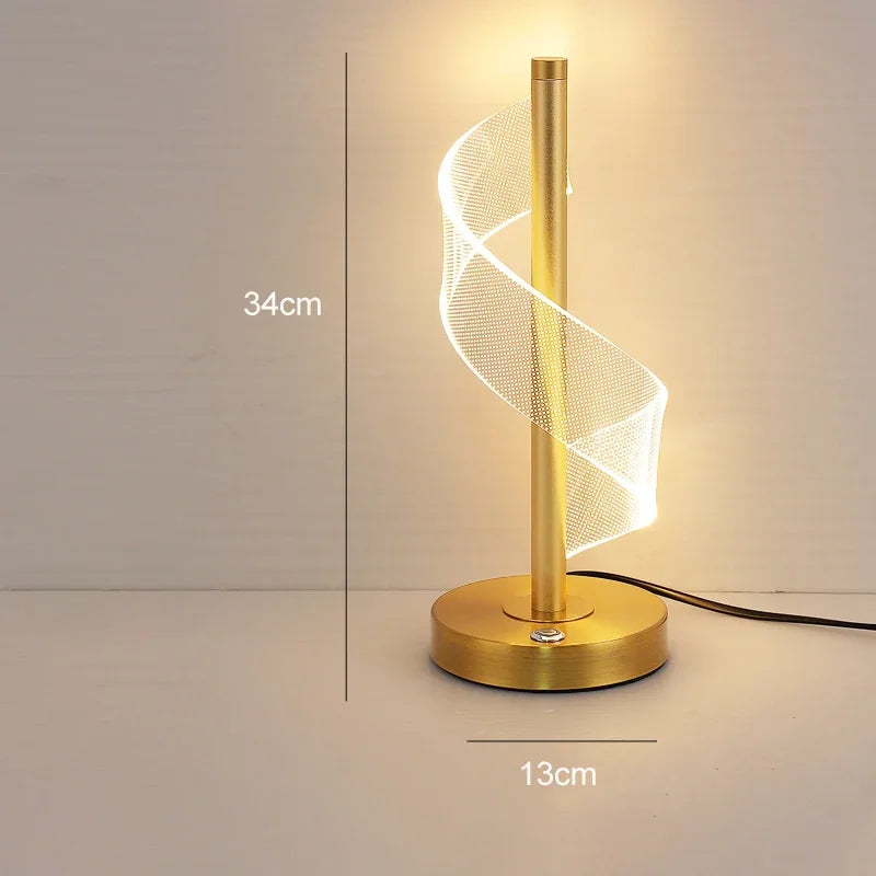 Nordic LED Table Lamp – Dimmable Touch Control Modern Bedside and Living Room Lighting