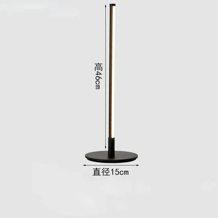 Simple Slim Floor Lamp – Minimalist LED Strip Lighting for Bedroom and Living Room Art Décor