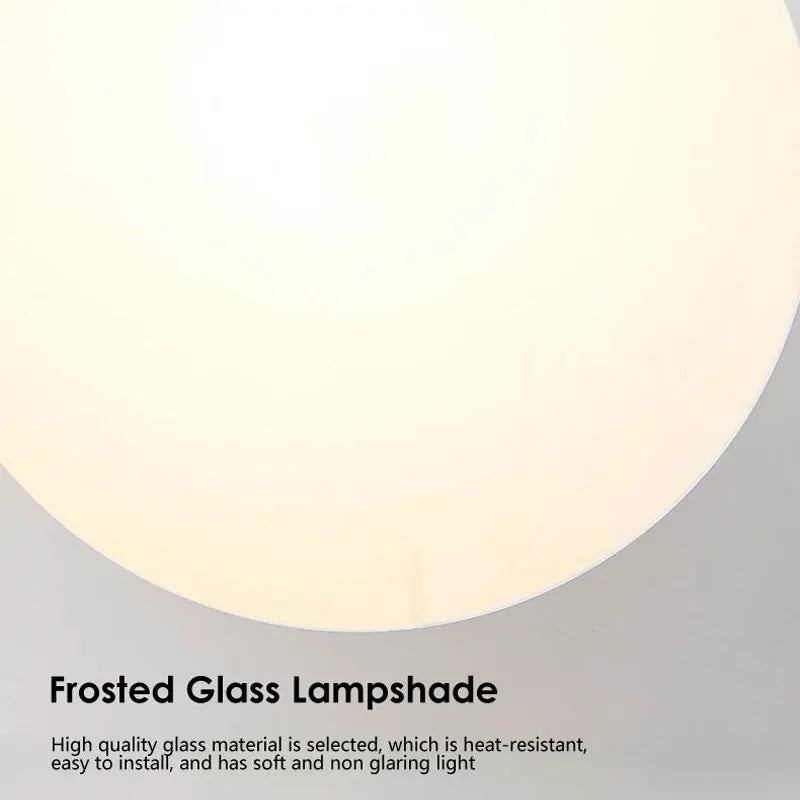 Nordic Frosted Glass Ball LED Wall Lamp – Modern G9 Sconce for Bedroom, Living Room, and Home Décor Lighting
