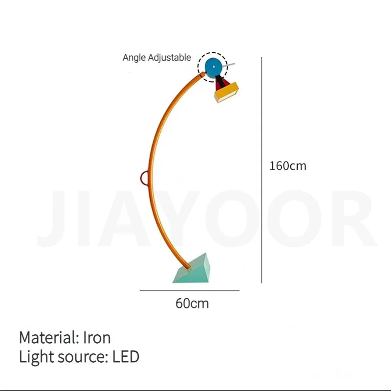 Living Room Cartoon Color Floor Lamp – Creative Atmosphere Standing Light for Children’s Room, Bedroom, and Bedside Décor