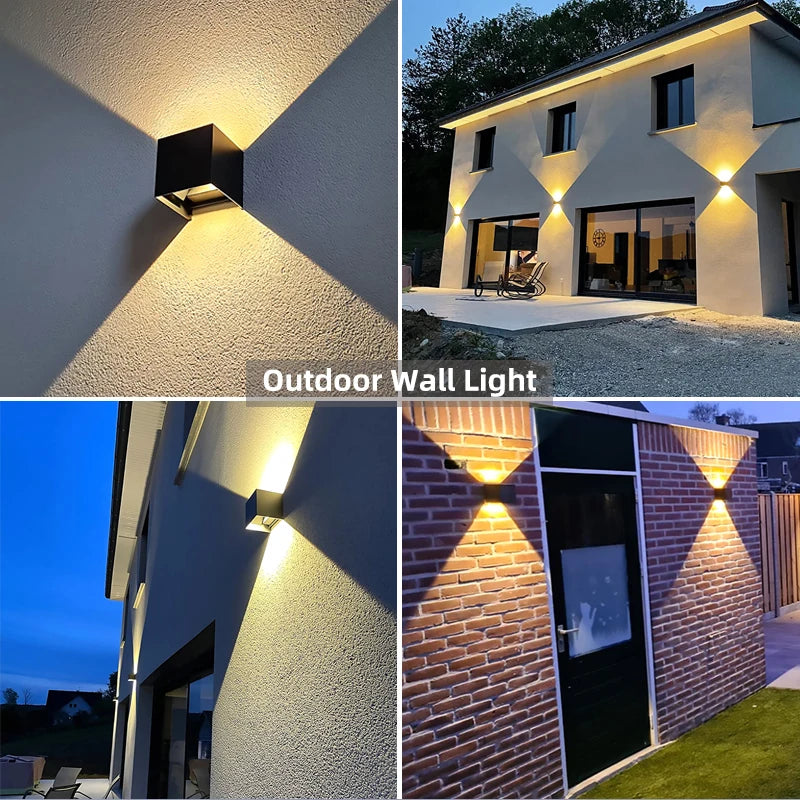 Aluminum LED Outdoor Wall Light – Waterproof Porch, Garden, Bedroom, Living Room, Corridor & Stairs Lighting