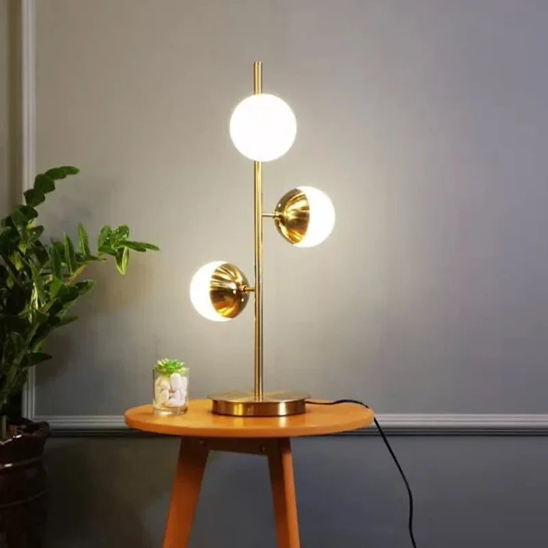 Post Modern Corner Floor Lamp – Vertical Bar Glass Ball Designer Light for Nordic Living Room Décor