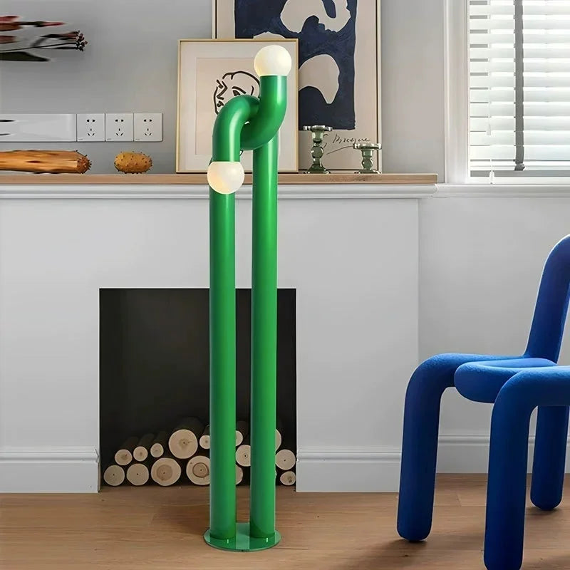 French Designer Creative LED Floor Lamp – Modern Vertical Atmosphere Lighting for Living Room, Dining Room, Bedroom, and Study