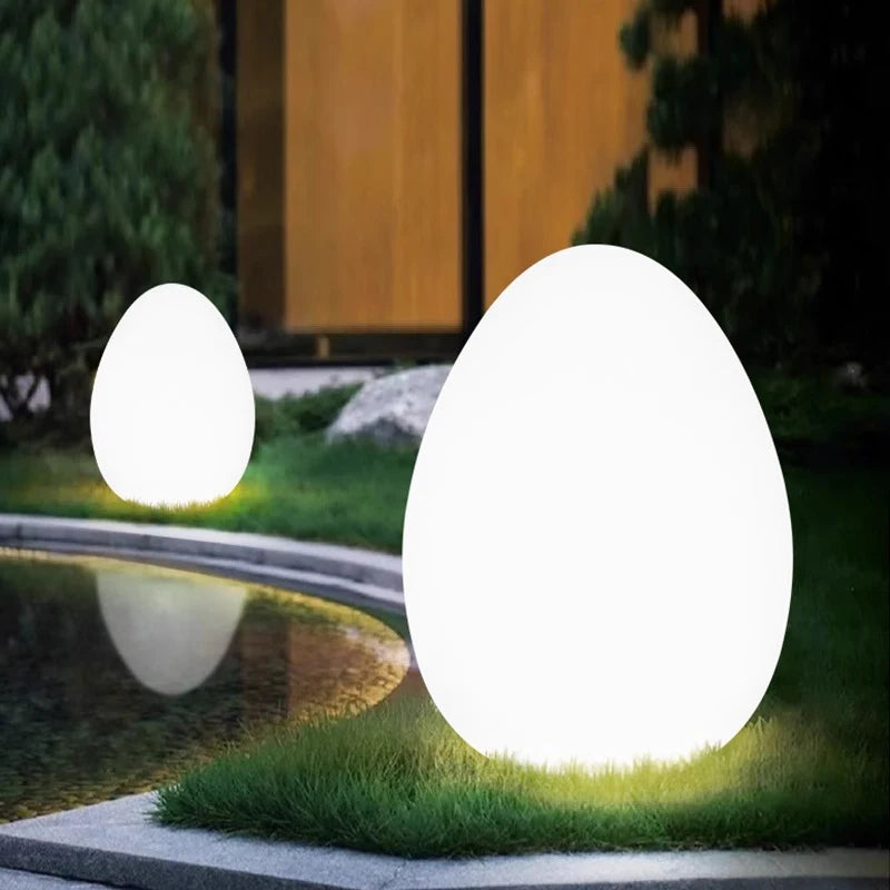 Modern Luminous Dinosaur Egg Solar LED Lawn Lamp, Outdoor Waterproof Garden Decoration Light
