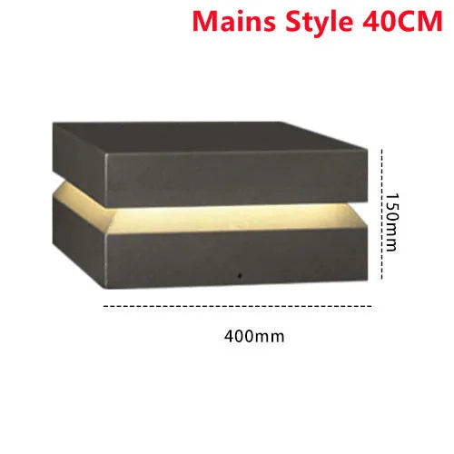 Outdoor Courtyard LED Lawn Lamp – Waterproof IP65 Garden Square Light for Pillars, Fences, Door Posts & Landscape Decoration