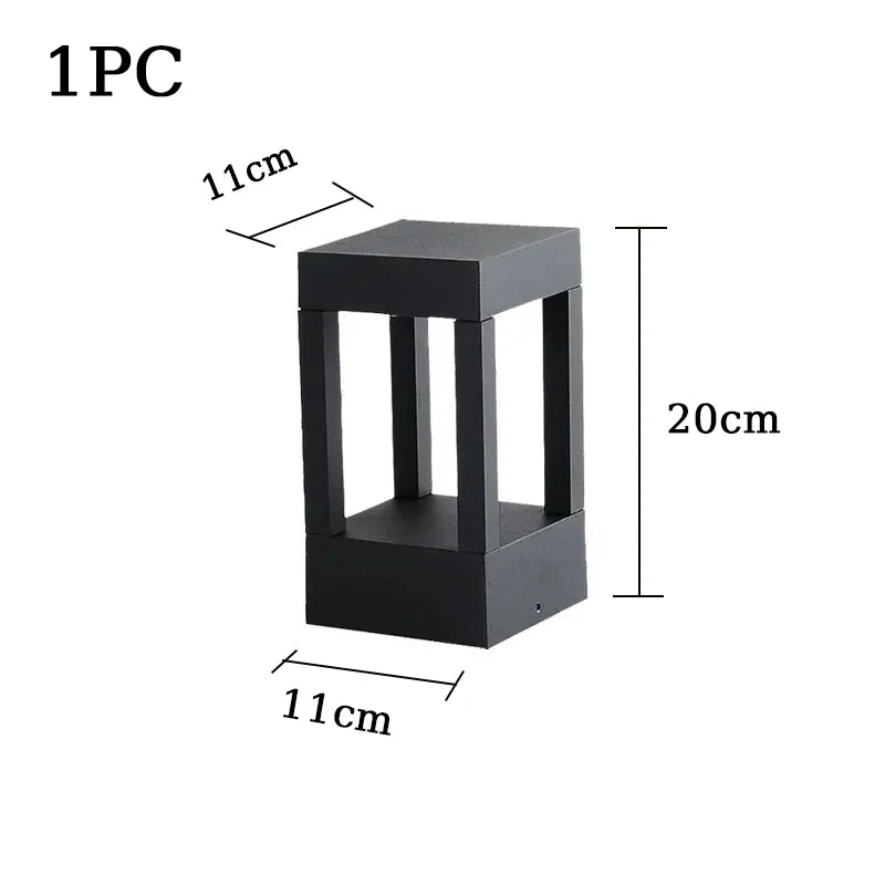Outdoor Lawn Lamp LED Waterproof – Modern Aluminum Garden & Patio Bollard Light for Pathways, Pools & Courtyards