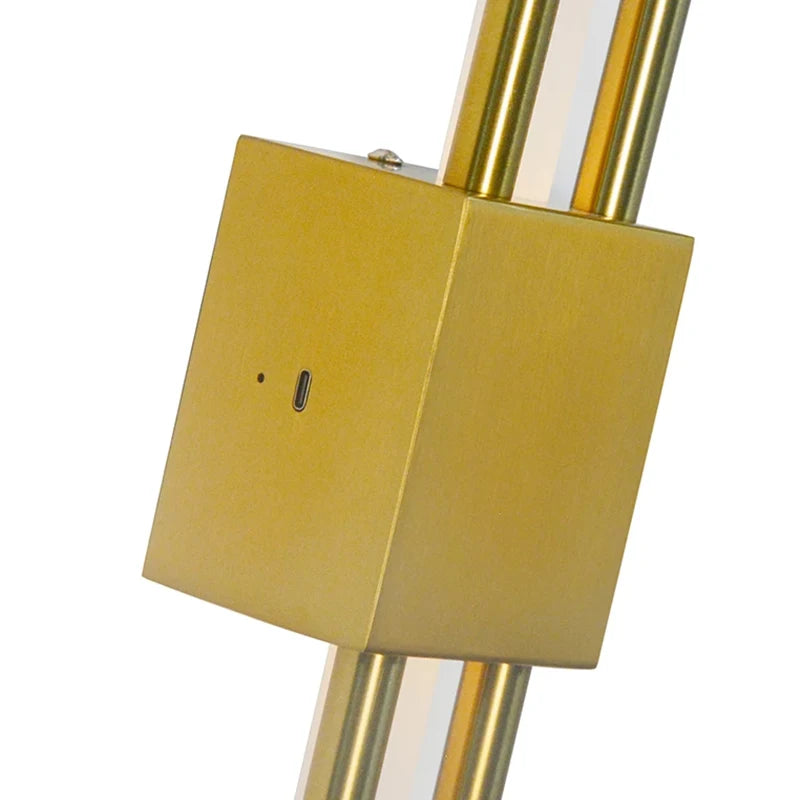 Nordic Rechargeable LED Wall Lamp – Modern Acrylic Up &amp; Down Sconce for Bedroom, Living Room, and Hotel Interior Lighting