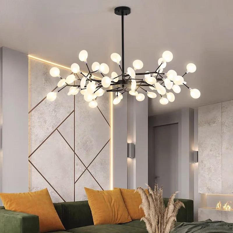 Nordic Firefly Pendant Light – Luxury Creative Art Chandelier for Living Room & Bedroom Home Decor