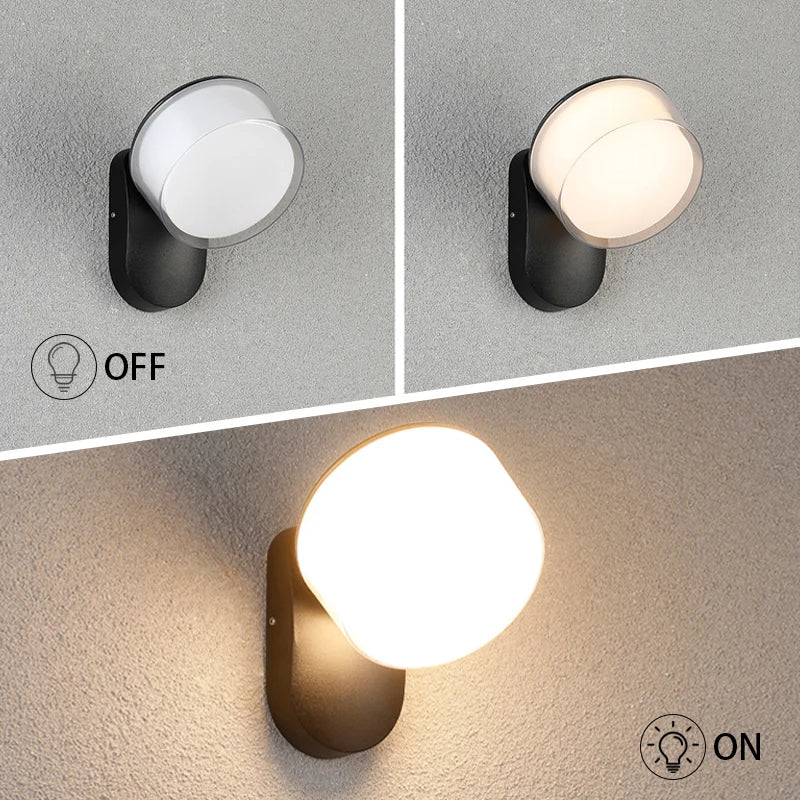 LED Outdoor Wall Light – IP65 Waterproof Motion Sensor Wall Lamp for Porch, Balcony, Garden, Corridor & Home Exterior Lighting