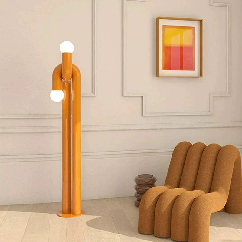 French Designer Creative LED Floor Lamp – Modern Vertical Atmosphere Lighting for Living Room, Dining Room, Bedroom, and Study