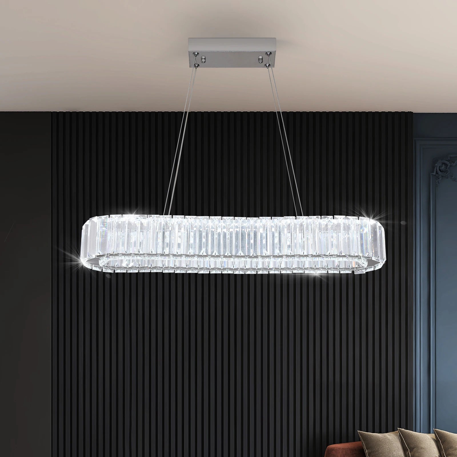 Modern Crystal Ceiling Chandelier – Elegant LED Lighting for Living Room, Bedroom & Restaurant Décor