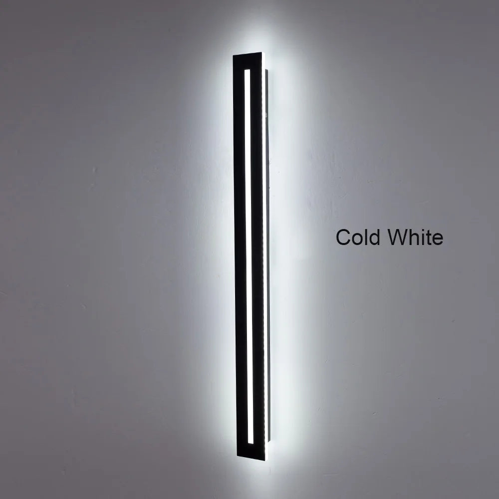 Waterproof IP65 Long LED Wall Sconce – Modern Outdoor Garden and Exterior Wall Lighting