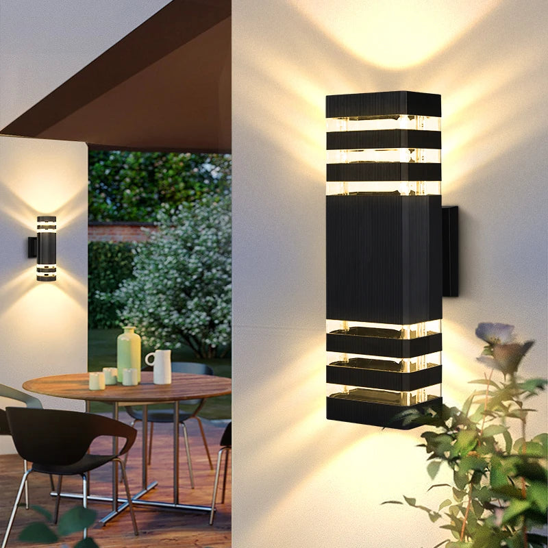 LED Outdoor Wall Lights E27 – IP65 Waterproof Up, Down Exterior Wall Sconce
