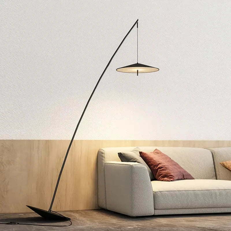 Lampadaire minimaliste haut de gamme et créatif – Lampe sur pied LED réglable pour salon, chambre, bureau
