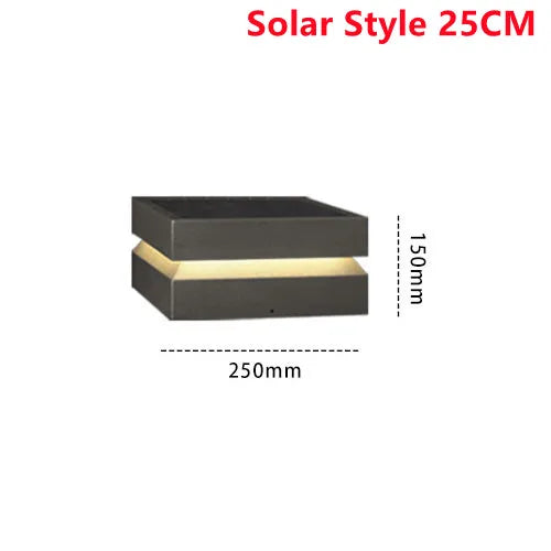 Outdoor Courtyard LED Lawn Lamp – Waterproof IP65 Garden Square Light for Pillars, Fences, Door Posts & Landscape Decoration