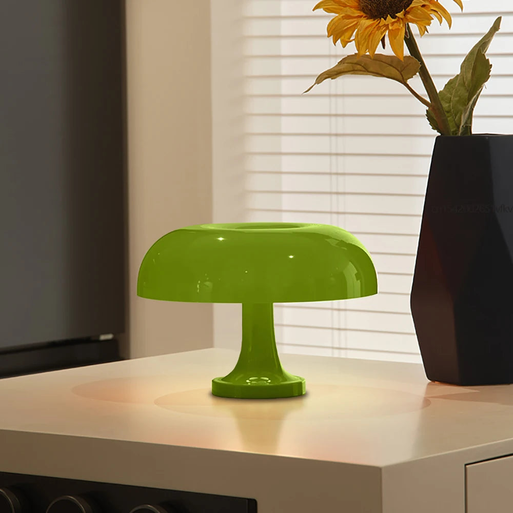 Classic Mushroom Table Lamp – Modern Bauhaus Art Designer Light for Bedroom & Decorative Bedside Ambience