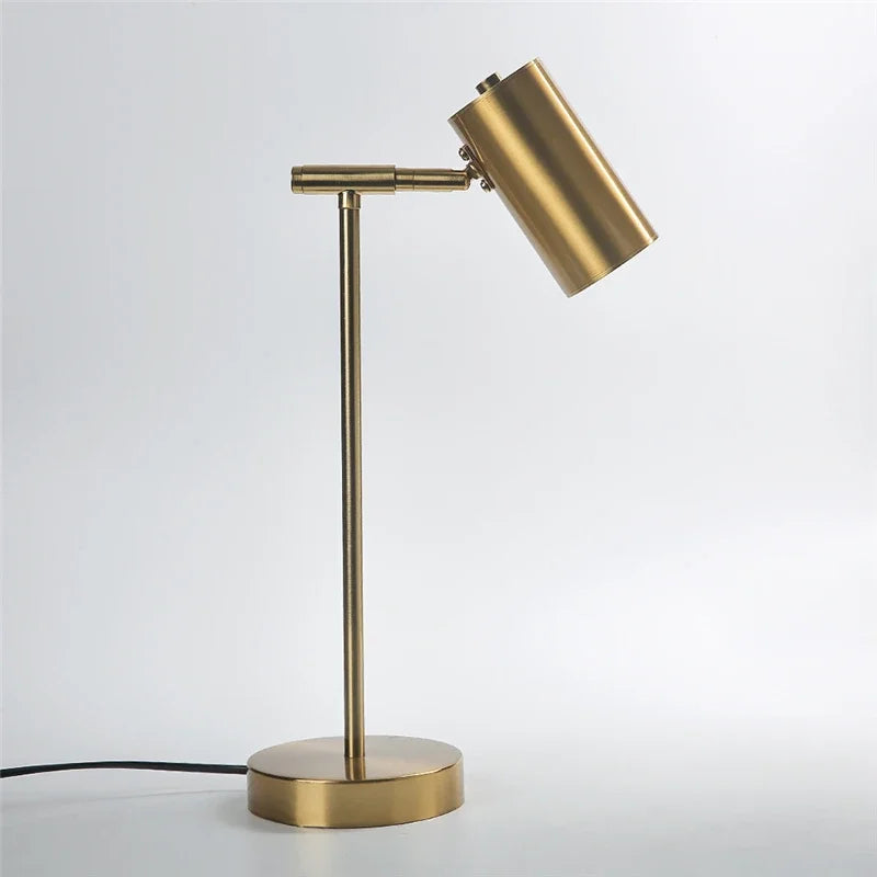 Modern Creative Golden Table Lamp – Eye Protection Desk and Bedside Light for Nordic Living Rooms and Bedrooms
