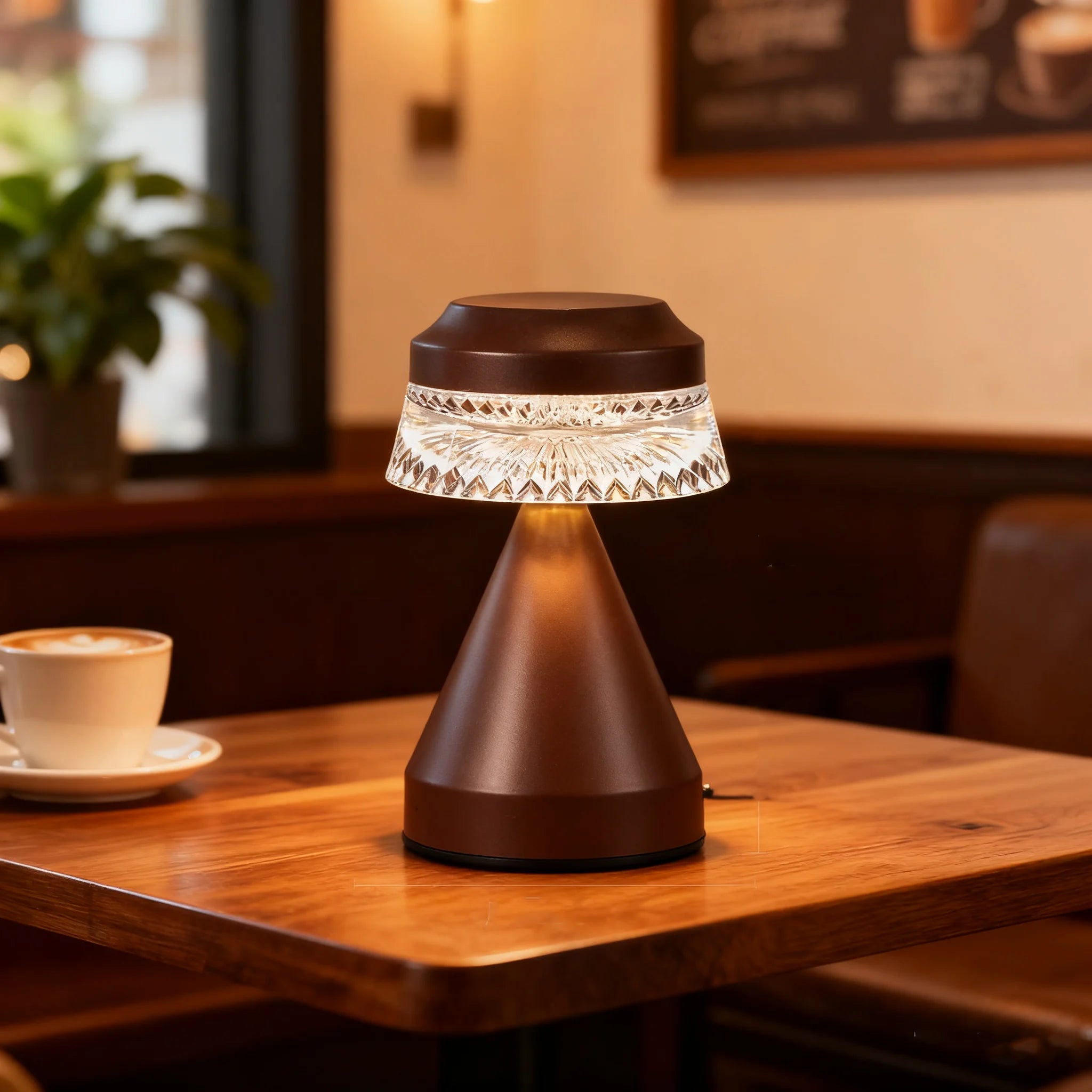 Mushroom LED Night Light Table Lamp – Rechargeable Touch Sensor Desk Lamp for Bedroom, Restaurant & Bar Décor